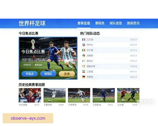 世界杯直播全攻略：如何在线观看2026年赛事并获取最新转播信息